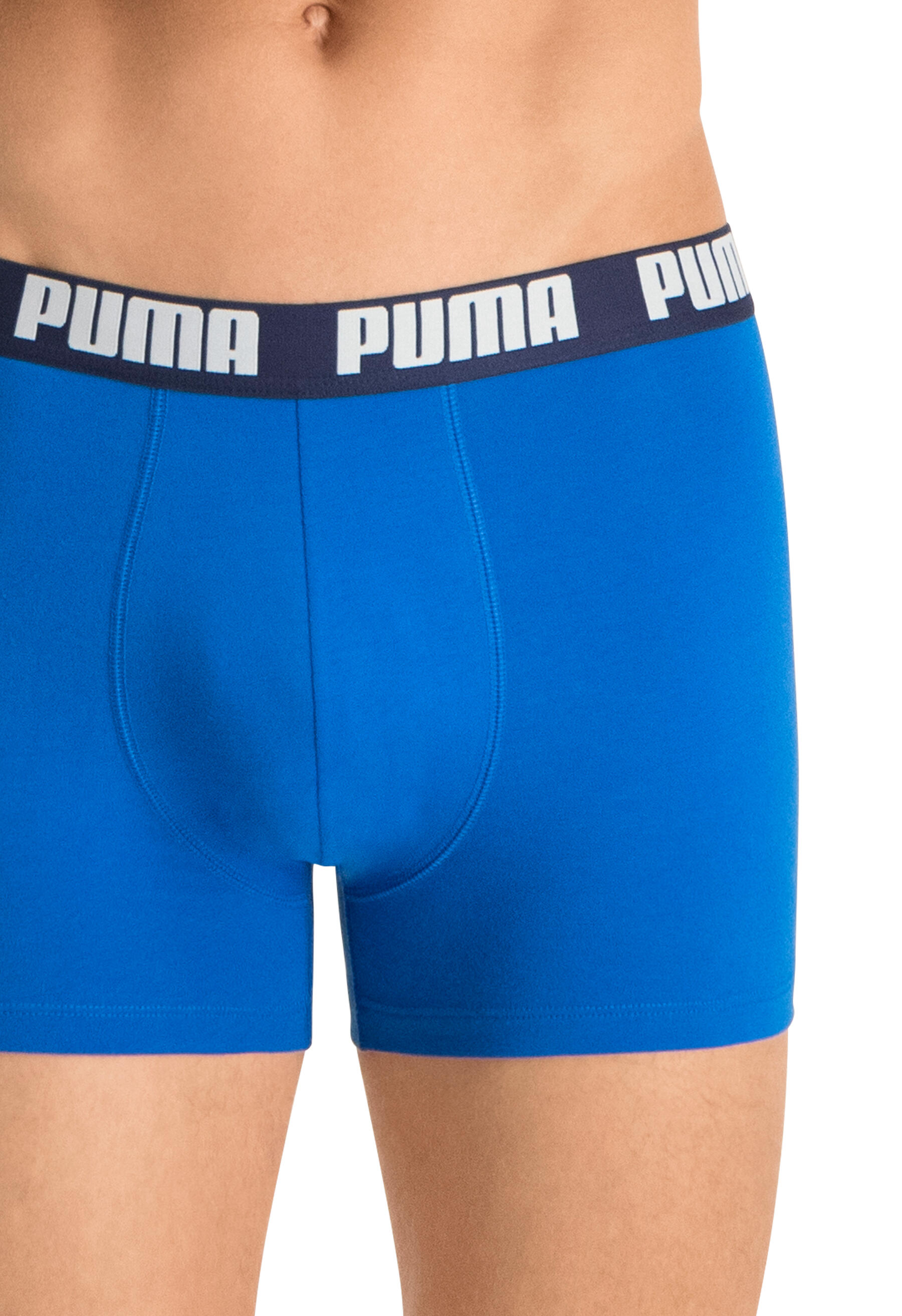 PUMA Basic Boxer 2-Pack, Men, Cotton, Slim Fit 3/4