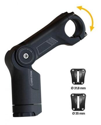 By,Schulz Vorbau Stem AlphaProSDS verst. schwarz 65mm 31,8mm