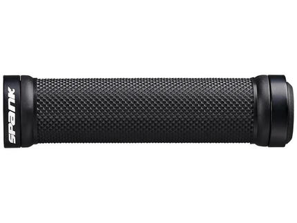 Spank Lock-On grip Spoon w/ two alloy endrings full color, black/black, unis