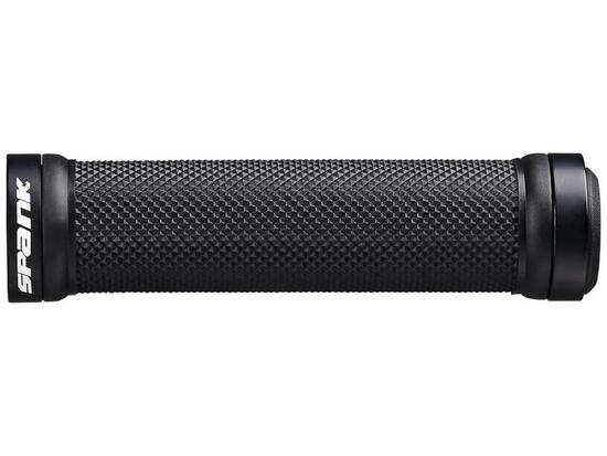 Spank Lock-On grip Spoon w/ two alloy endrings full color, black/black, unis