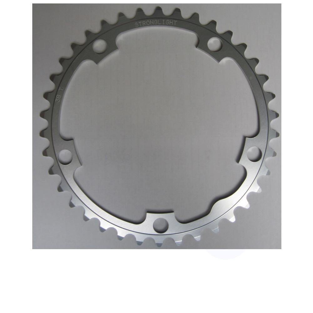 Stronglight Kettenblatt Type 130 S innen 38 Zähne, silber, 9/10-fach 3/3