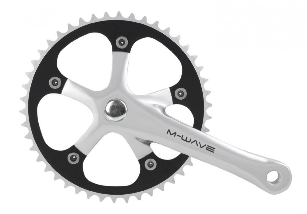 Jeu de manivelles Single Speed argent 3/3