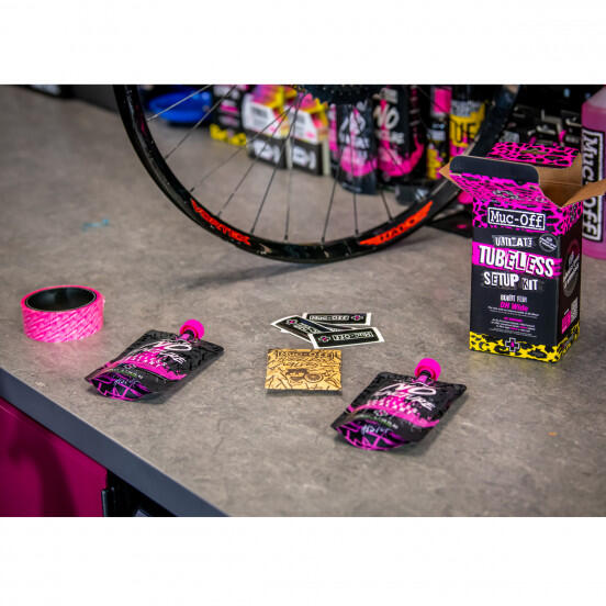 Muc-Off Ultimate Tubeless Setup Kit 44mm Valves DH Enduro MTB 30mm