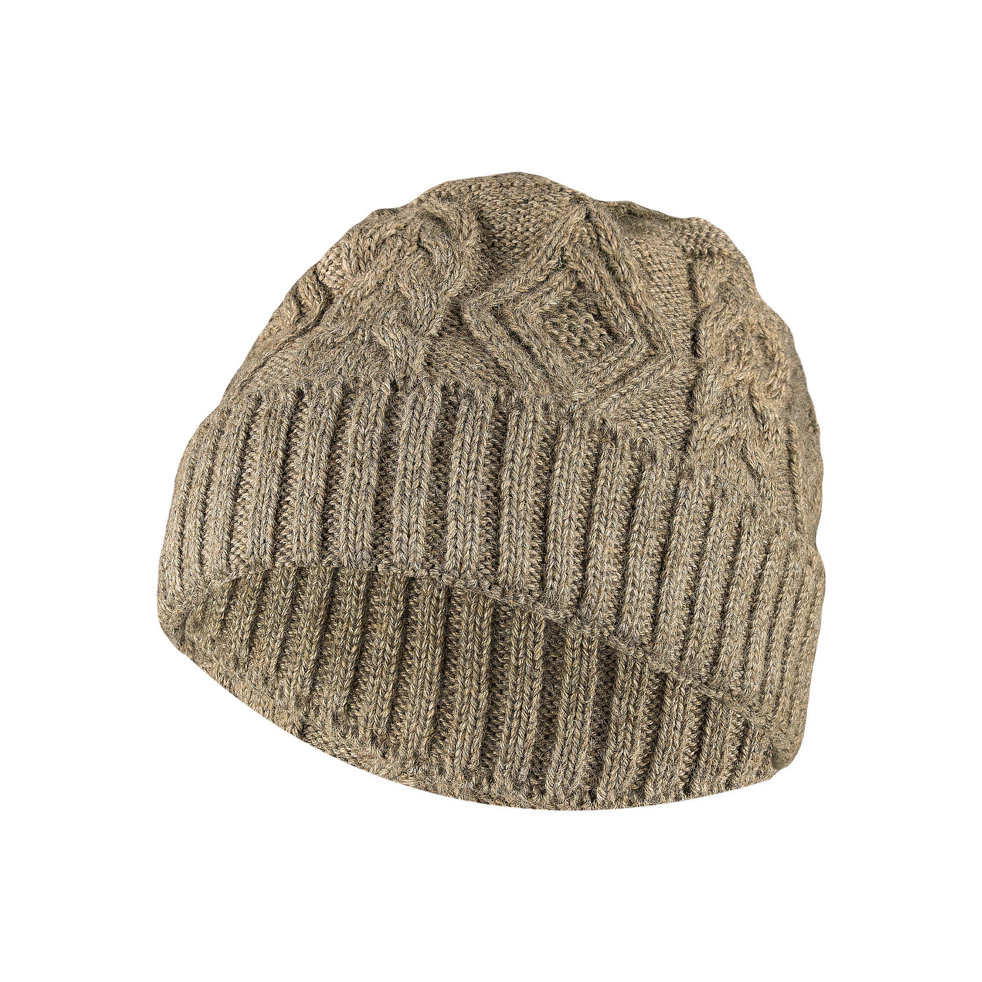 Gorro de inverno merino com alpaca premium, para homem e mulher, preto