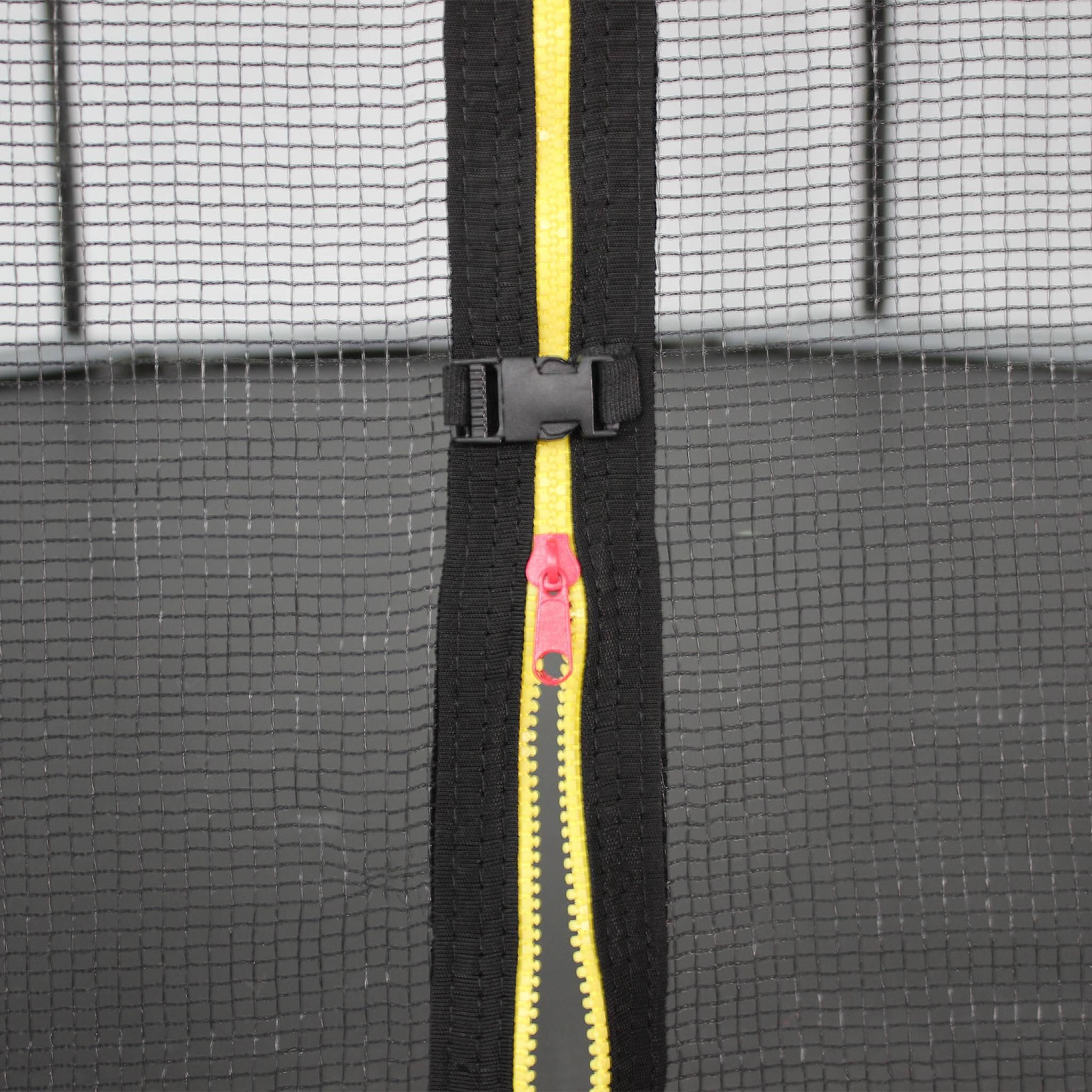 Rundes graues Trampolin  400cm mit Sicherheitsnetz Mercure Gartentrampolin 5/5