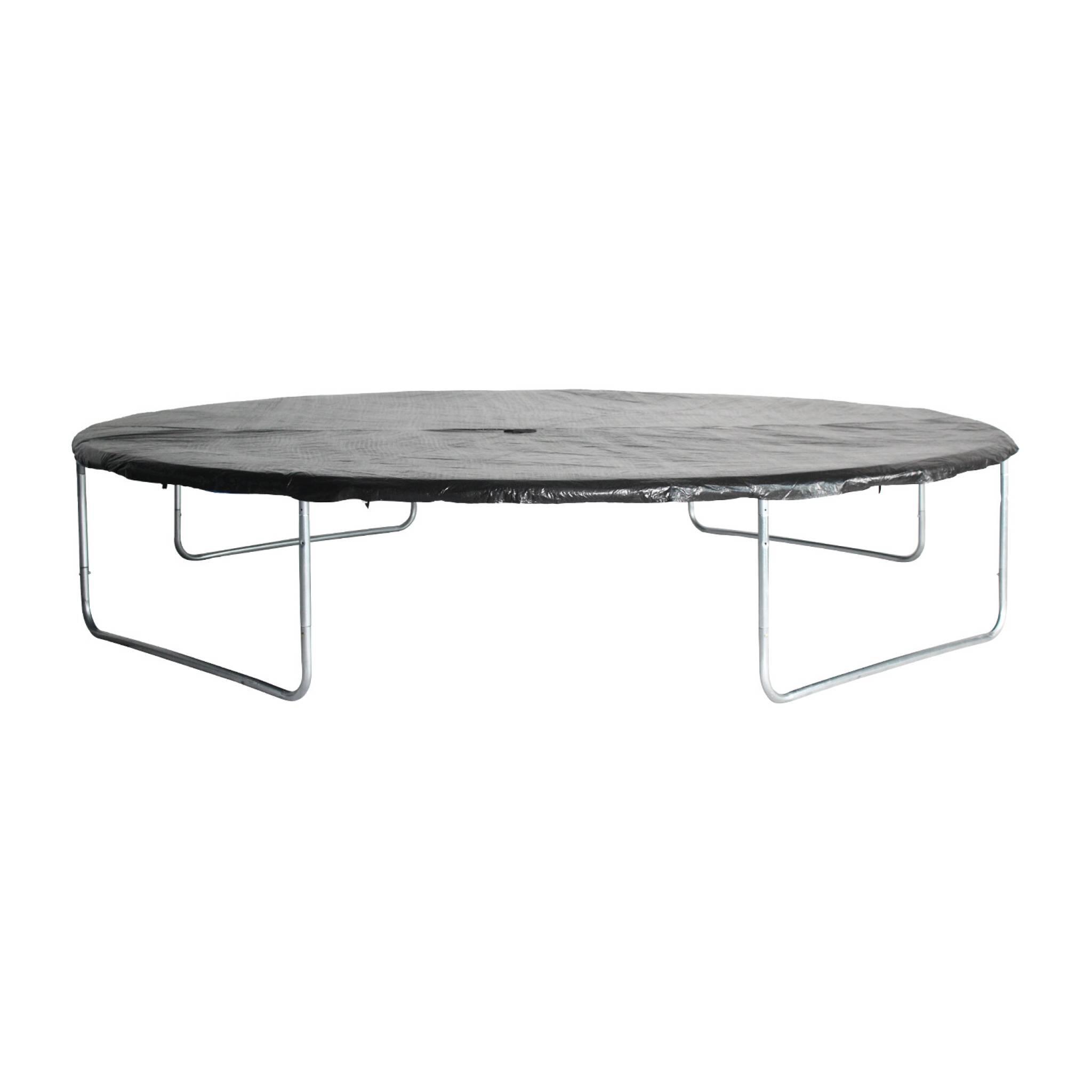 Rundes graues Trampolin  400cm mit Sicherheitsnetz Mercure Gartentrampolin 2/5