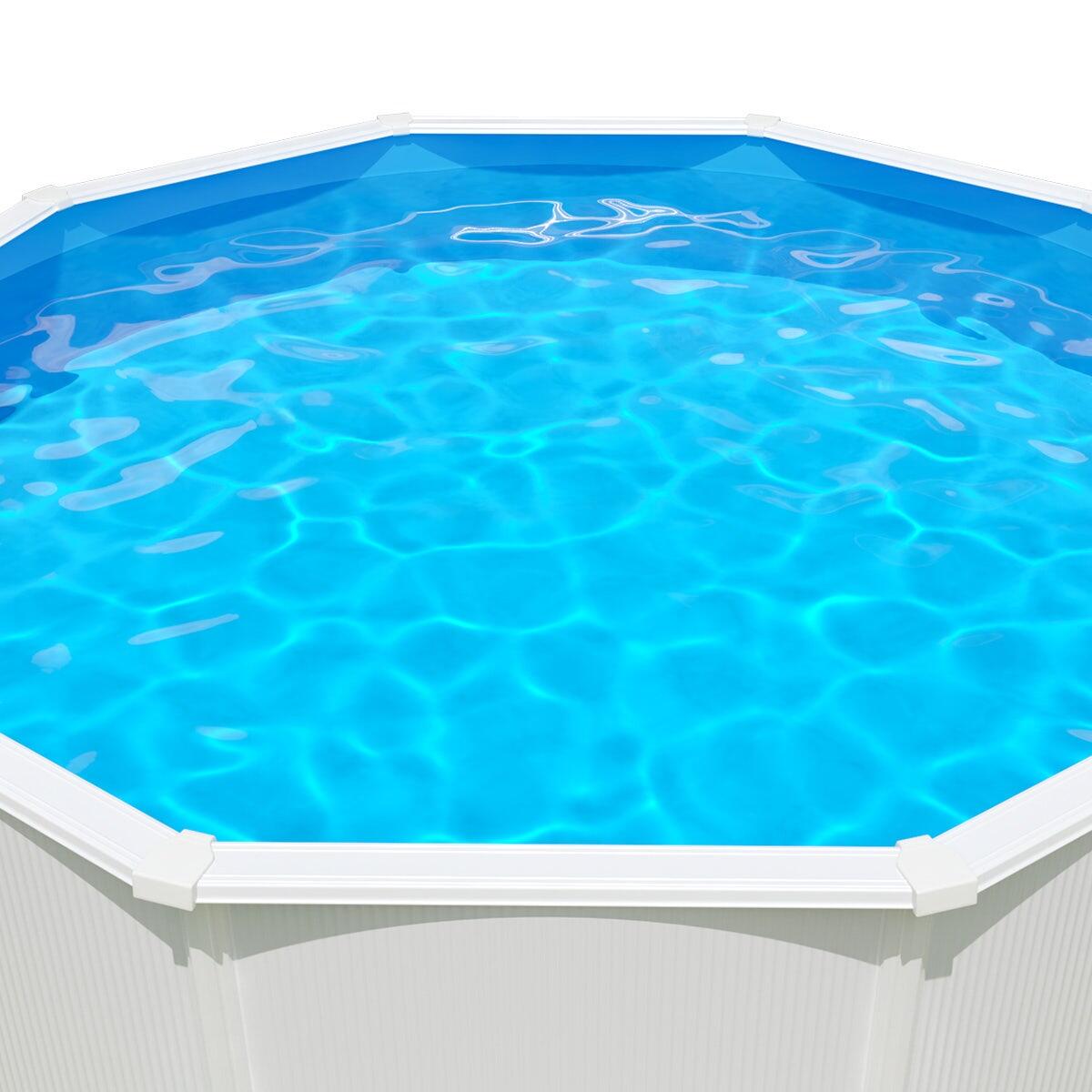 Liner bleu pour piscine métal intérieur 7,60 x 4,60 x 1,32 m 2/3