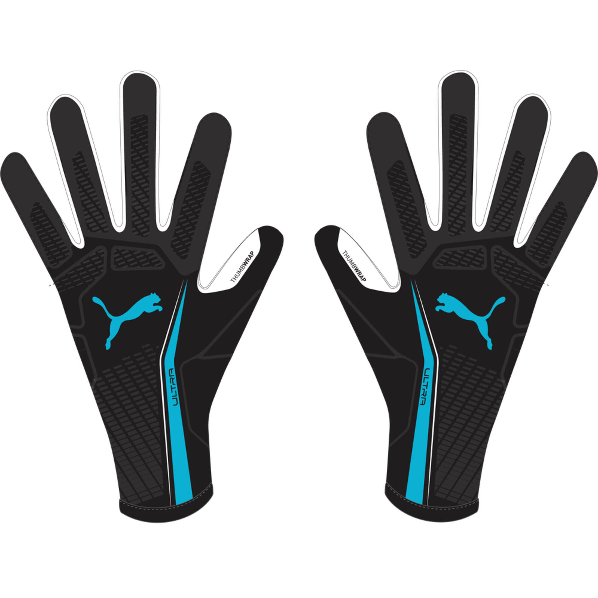 PUMA ULTRA ULTIMATE Hybrid keepershandschoenen PUMA Black Bright Aqua Blue