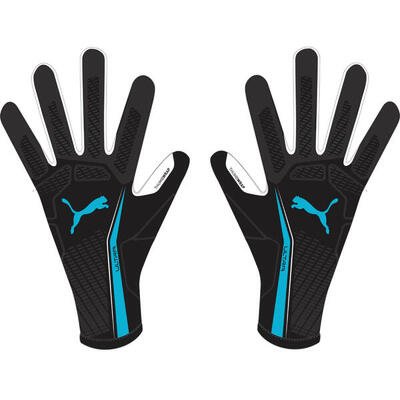 Ultra ultimate hybrid keepershandschoenen puma black bright aqua blue