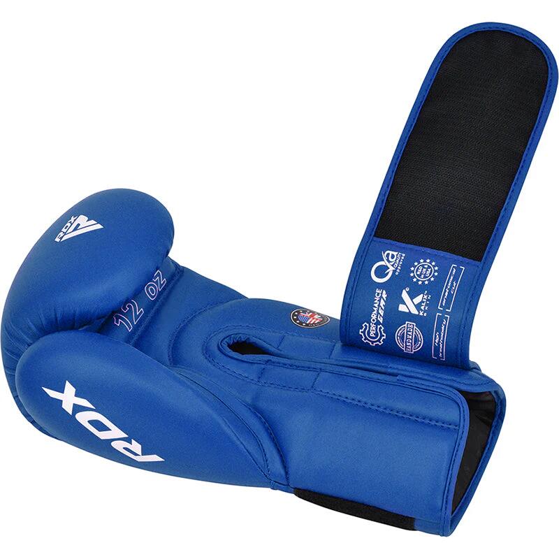 Gants de boxe RDX Amateur Competition AS2 – Bleu – 10oz 5/7