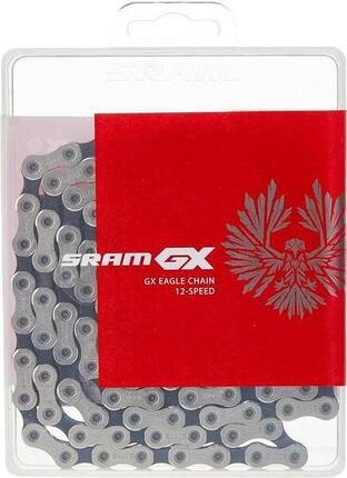Chaine Sram GX Eagle 12 Vitesses 126 Maillons Noir Argent