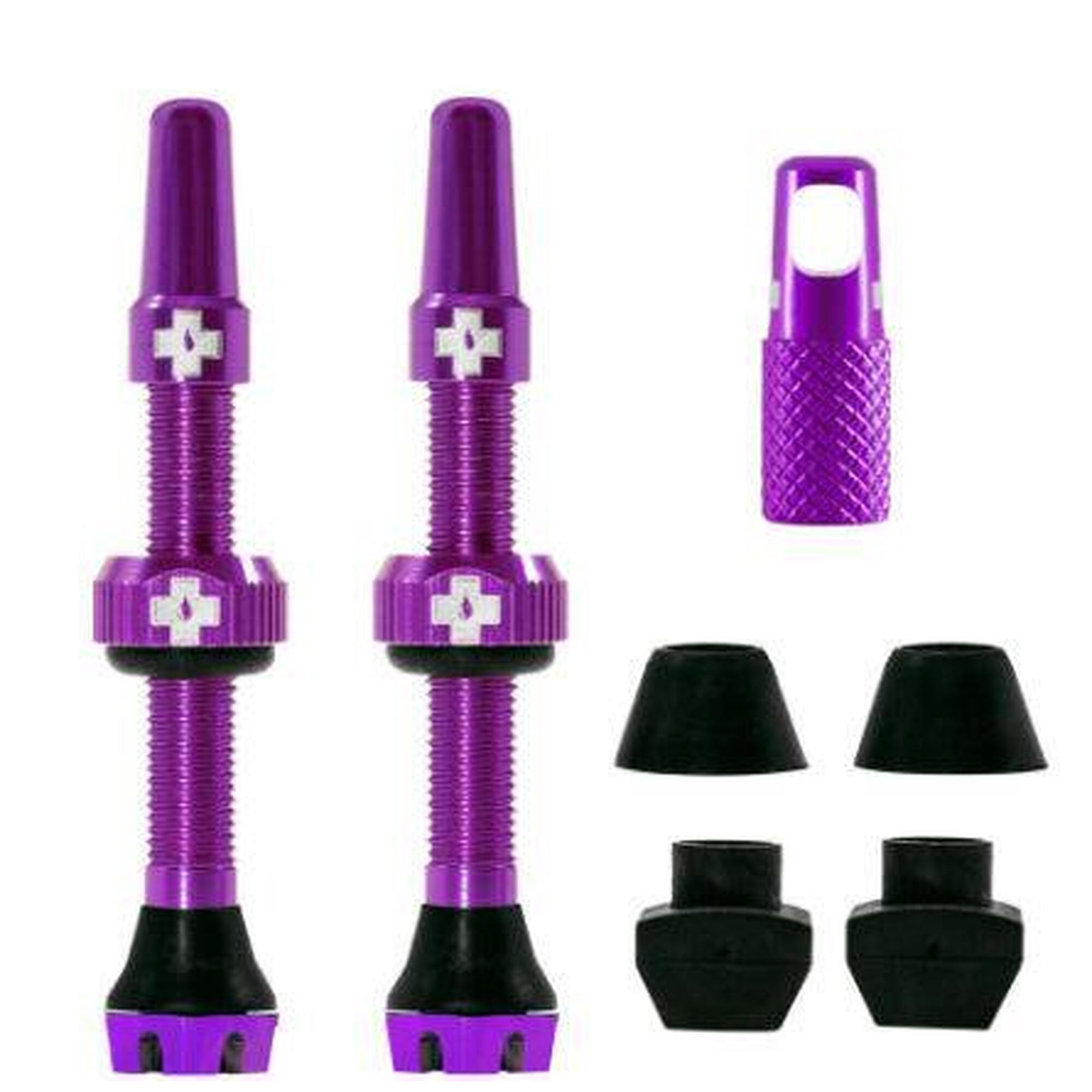 Valve tubeless Muc-Off Tubeless Valves V2 44mm Negre