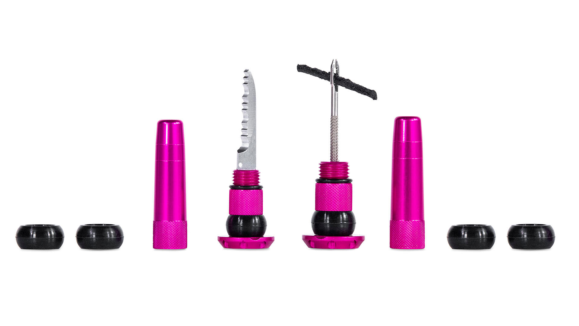 MUC-OFF Stealth lekke binnenbandloze pluggen - roze