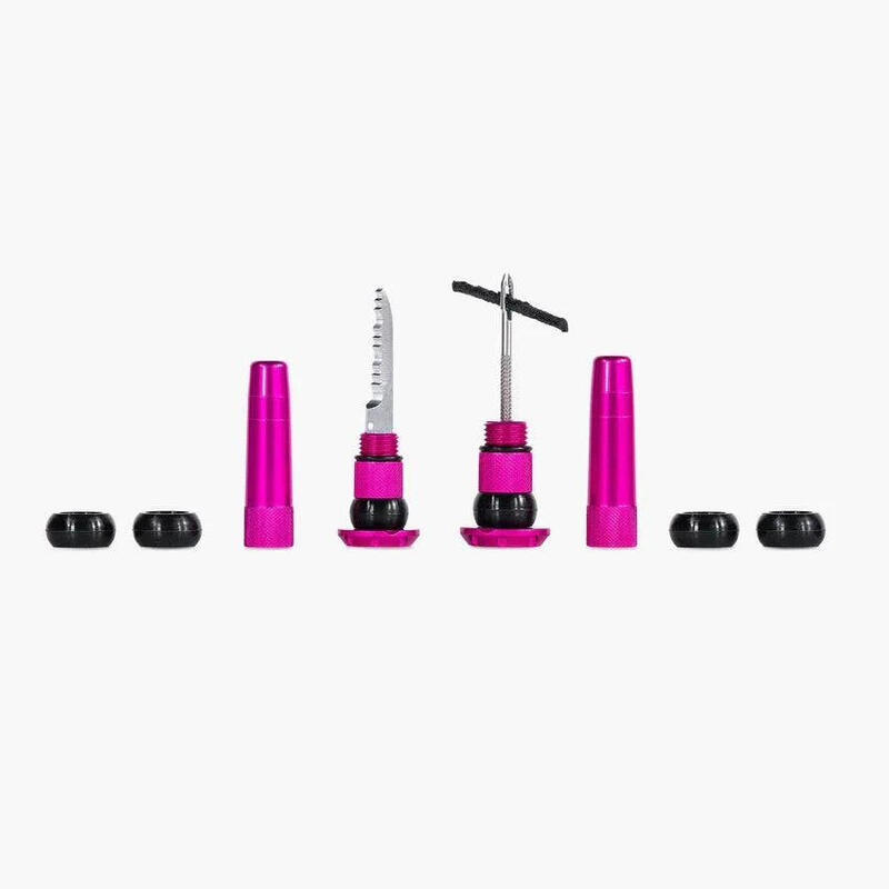 Kit reparatie fisura anvelopa bicicleta Stealth Tubeless Puncture Plug - negru