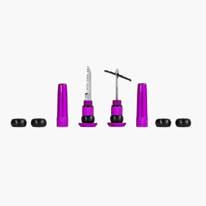 Kit reparatie fisura anvelopa bicicleta Stealth Tubeless Puncture Plug - negru