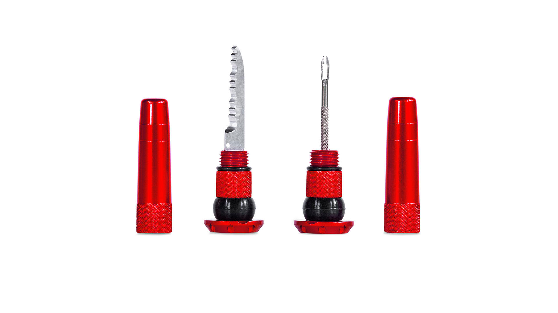 Stealth lekke binnenbandloze pluggen - rood 2/5