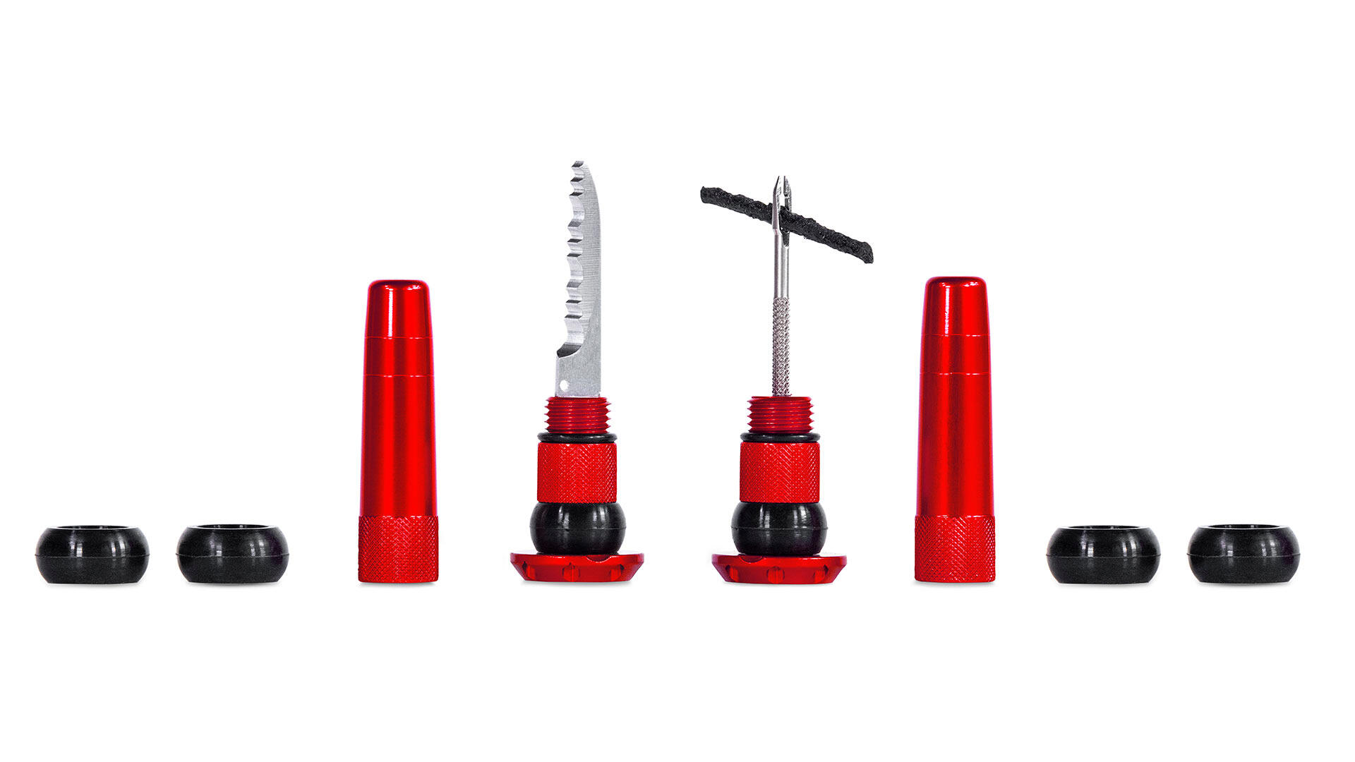 MUC-OFF Stealth lekke binnenbandloze pluggen - rood