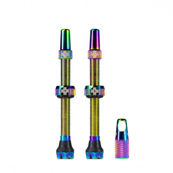 MUC-OFF Kit valvola MUC OFF-Tubeless V2 (coppia) 60mm Iridescent