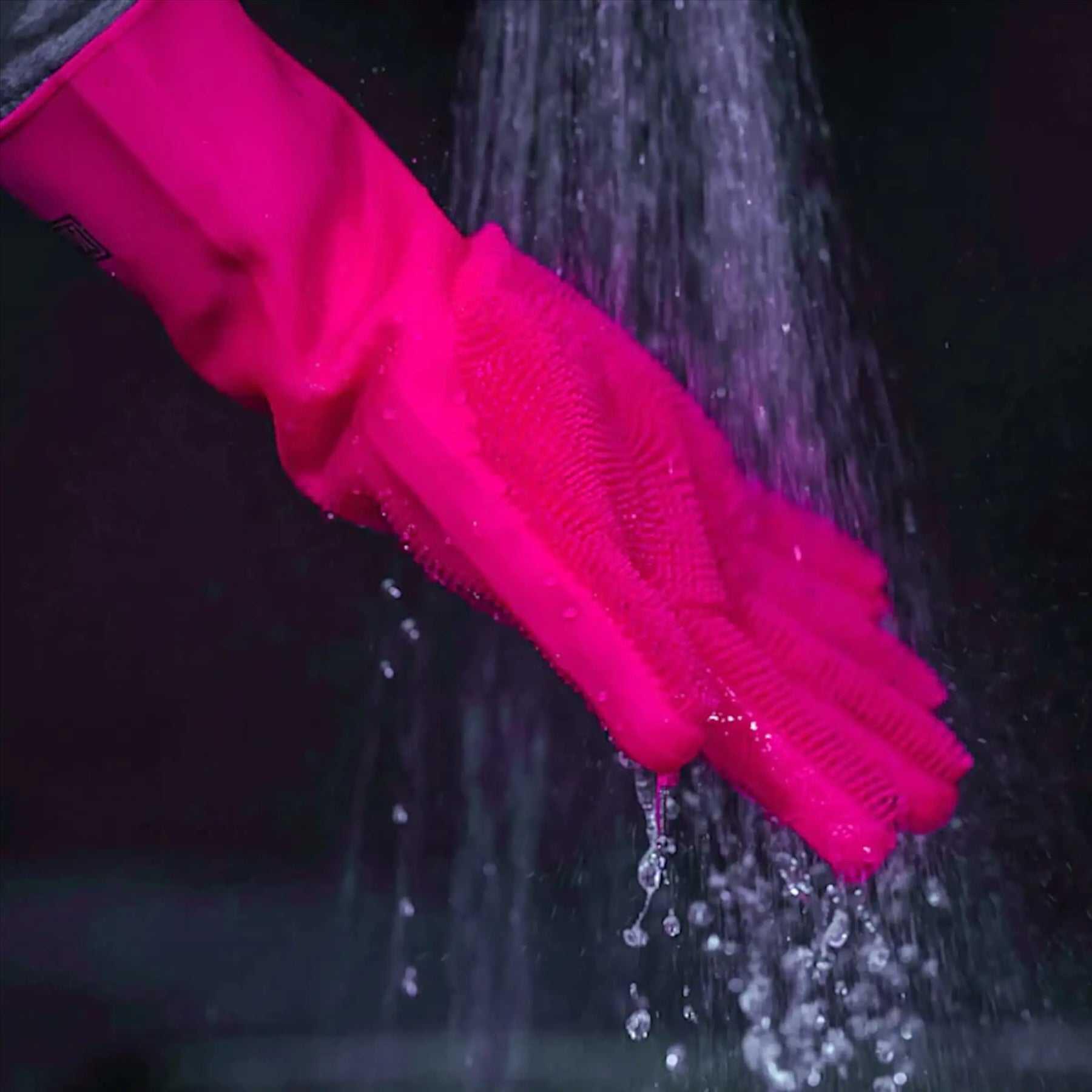 Diepe Scrubber Handschoenen - roze 3/3