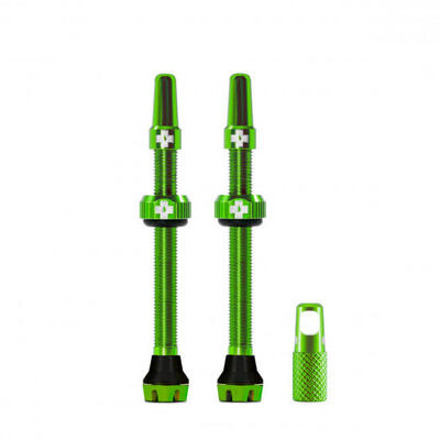 V2 ventielen voor tubeless banden - groen - mtb & road