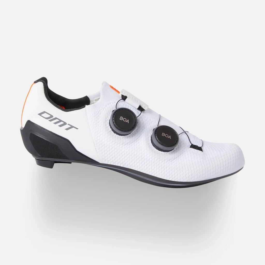 DMT SH10 Hybrid Knit Road Shoes - White, Double BOA, Carbon Outsole
