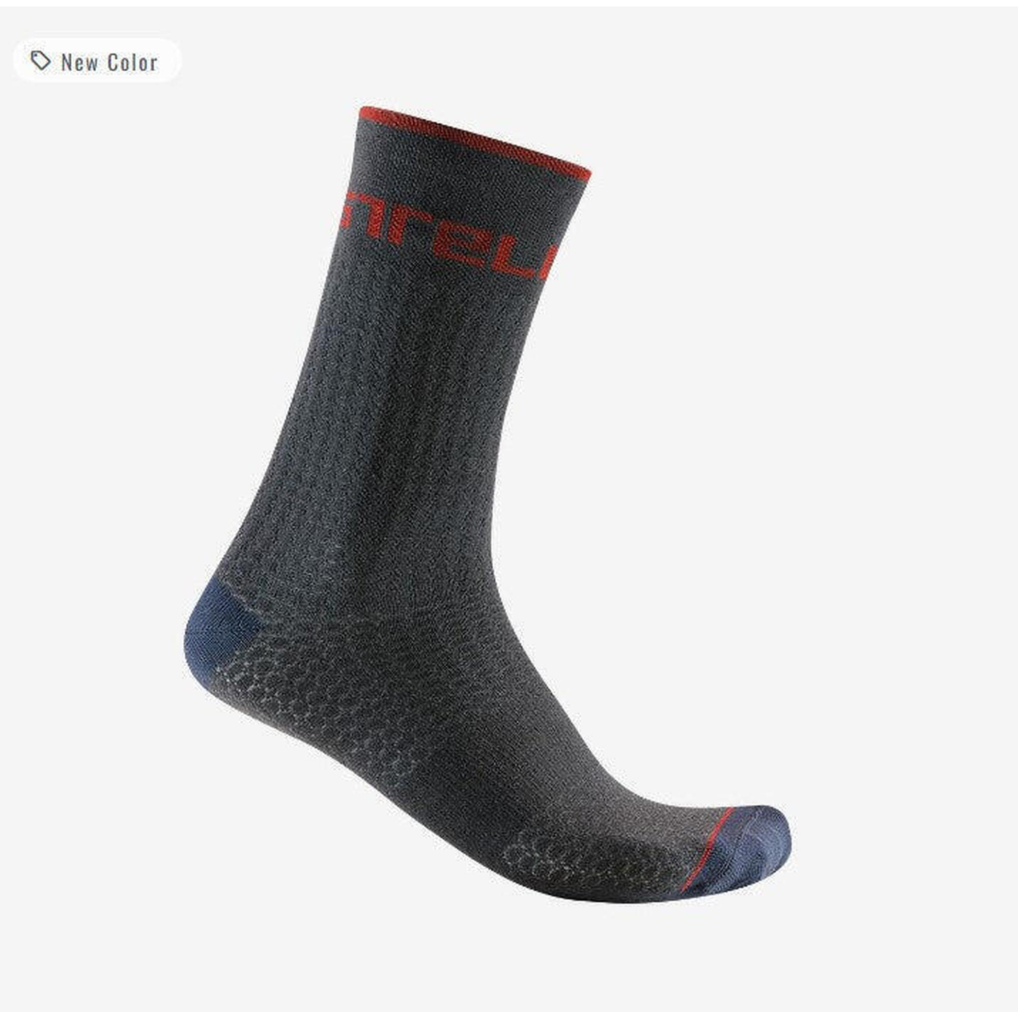 Castelli - Chaussettes Classiques - Distanza 20 - Chaussettes - Gris - Petit - Decathlon