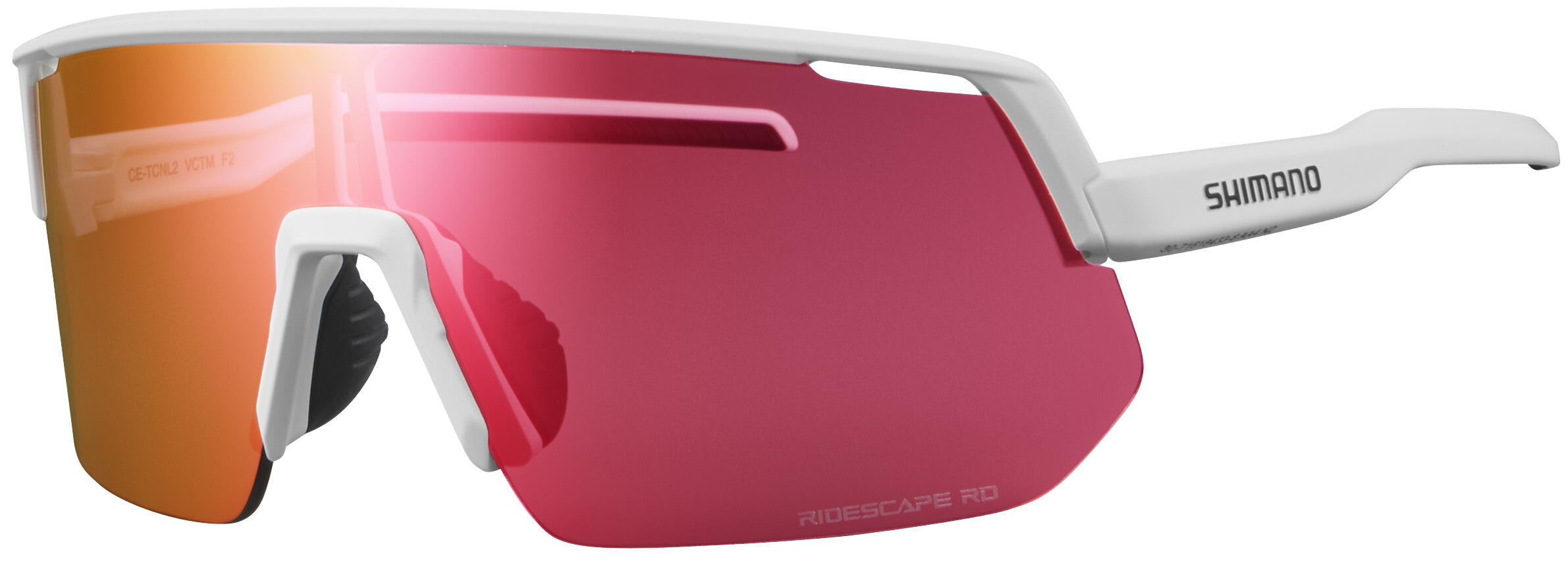 SHIMANO Fahrrad- Sonnenbrille TECHNIUM 2 L Ridescape Road, weiß