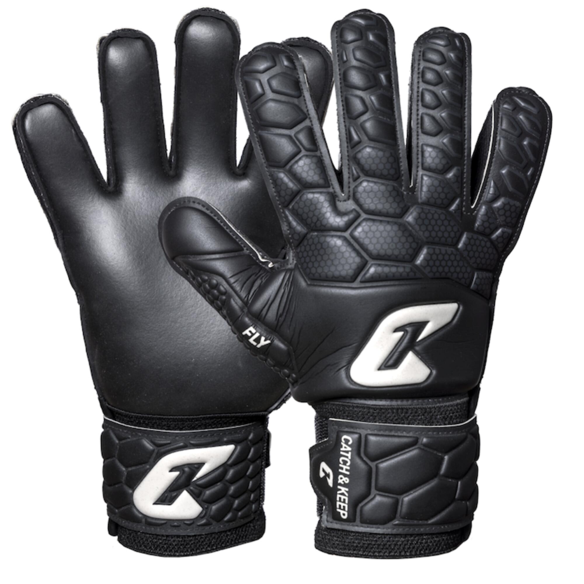 Catch & Keep - Fly Kids Dark Soul - Gants De Gardien - Noir - 7 - Decathlon