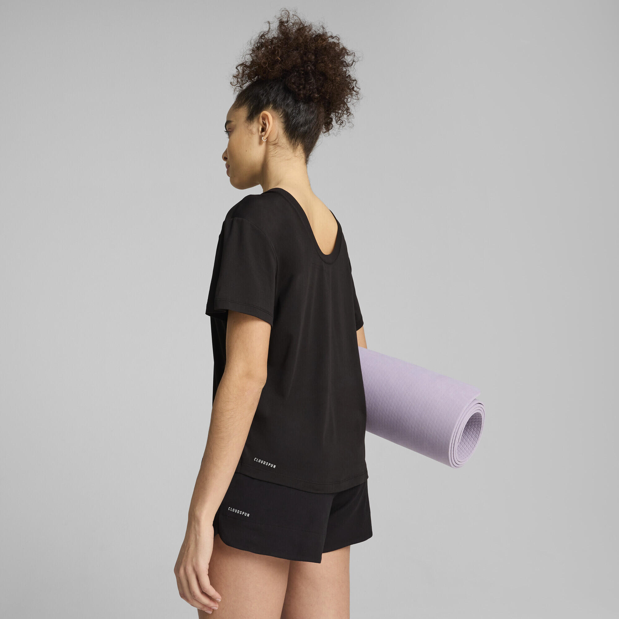 Camiseta Caminhada Mulher Cloudspun PUMA Black 5/7