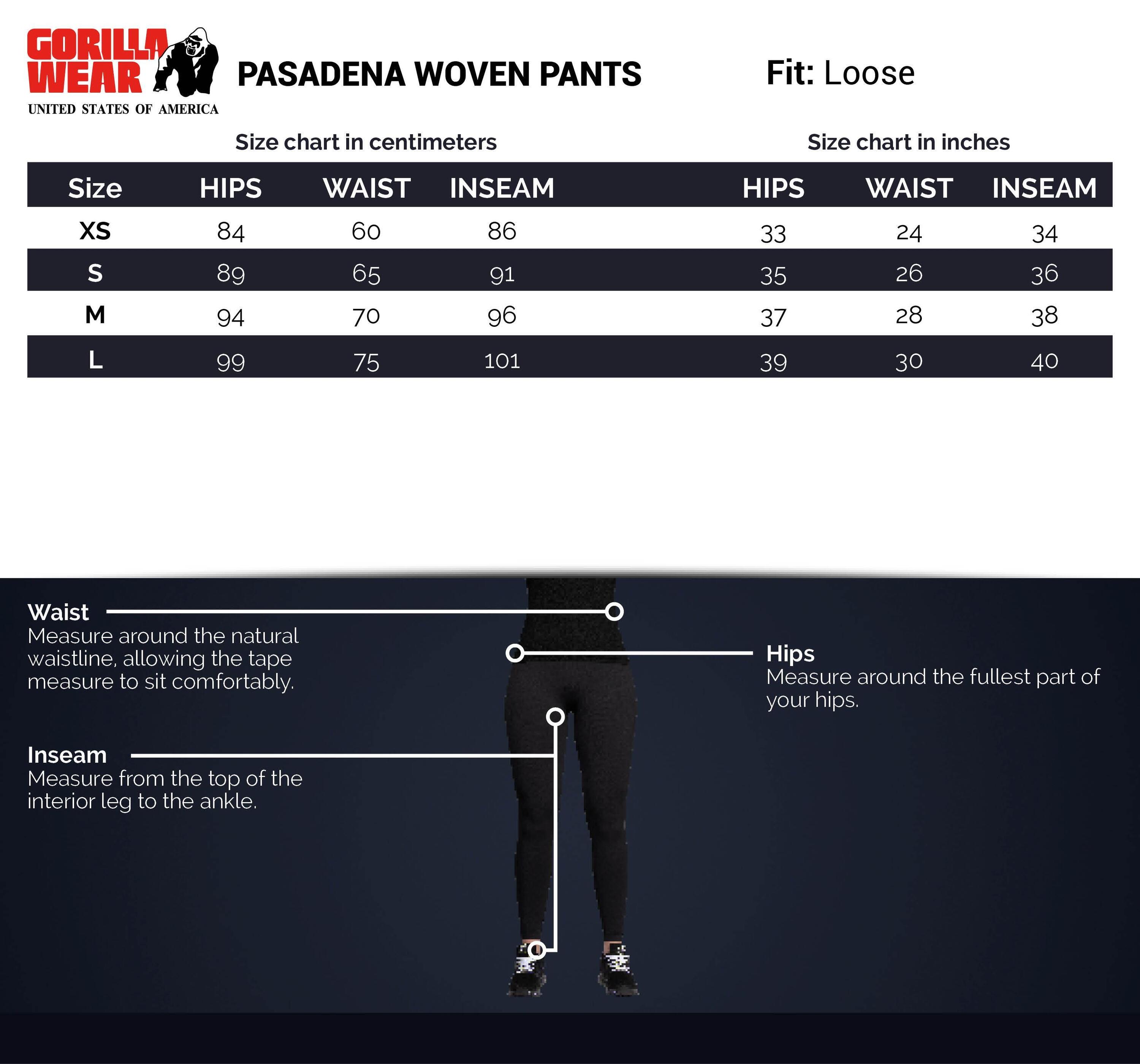Pantalón Chándal Fitness Largo Poliéster Mujer GORILLA WEAR Pasedena Negro 5/6