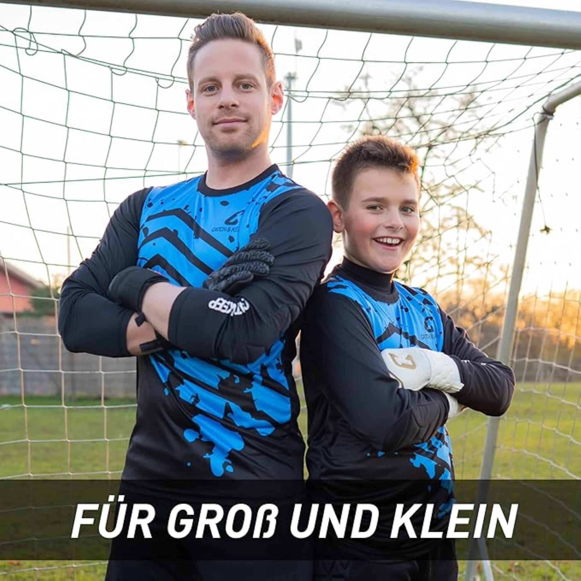 CATCH & KEEP Protection Keepersshirt - voetbalshirt voor dames, heren & kinderen - padding op de ellebogen - ademend voetbalshirt met optimale bescherming (L, blauw CATCH & KEEP Protection Keepersshirt - voetbalshirt voor dames, heren & kinderen - padding op de ellebogen - ademend voetbalshirt met optimale bescherming (L, blauw
