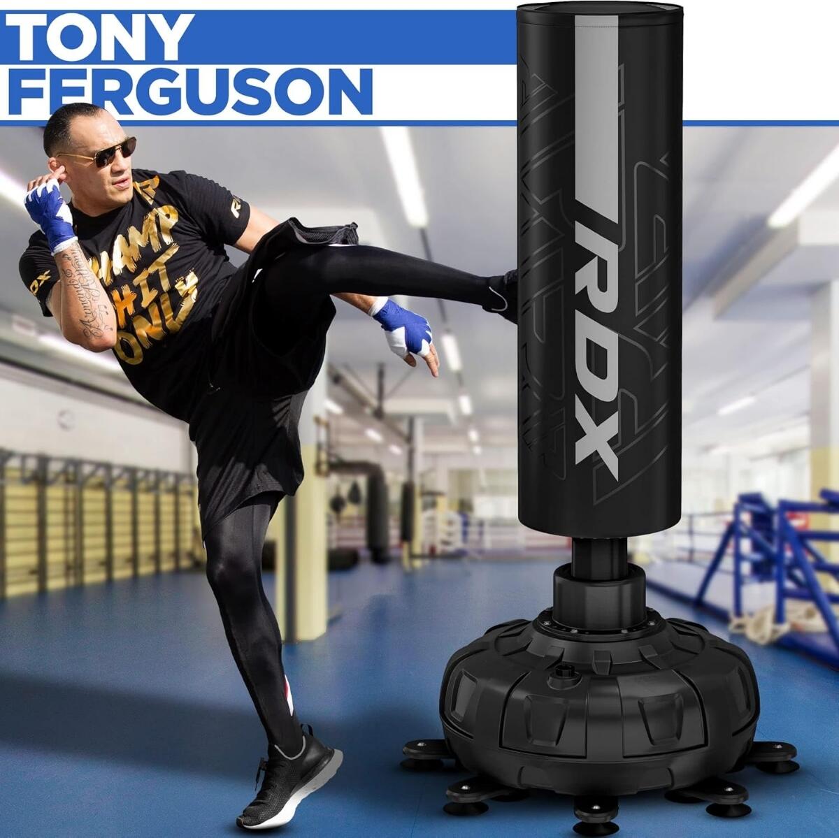Free standing punching bag F6 + gloves – Blue 3/12