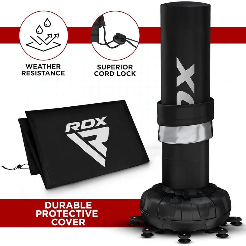 Set sac box de podea Rdx F6 6FT Kara, cu manusi incluse, Rosu, 6FT