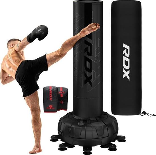 Sac de frappe autoportant F6 + gants – Noir