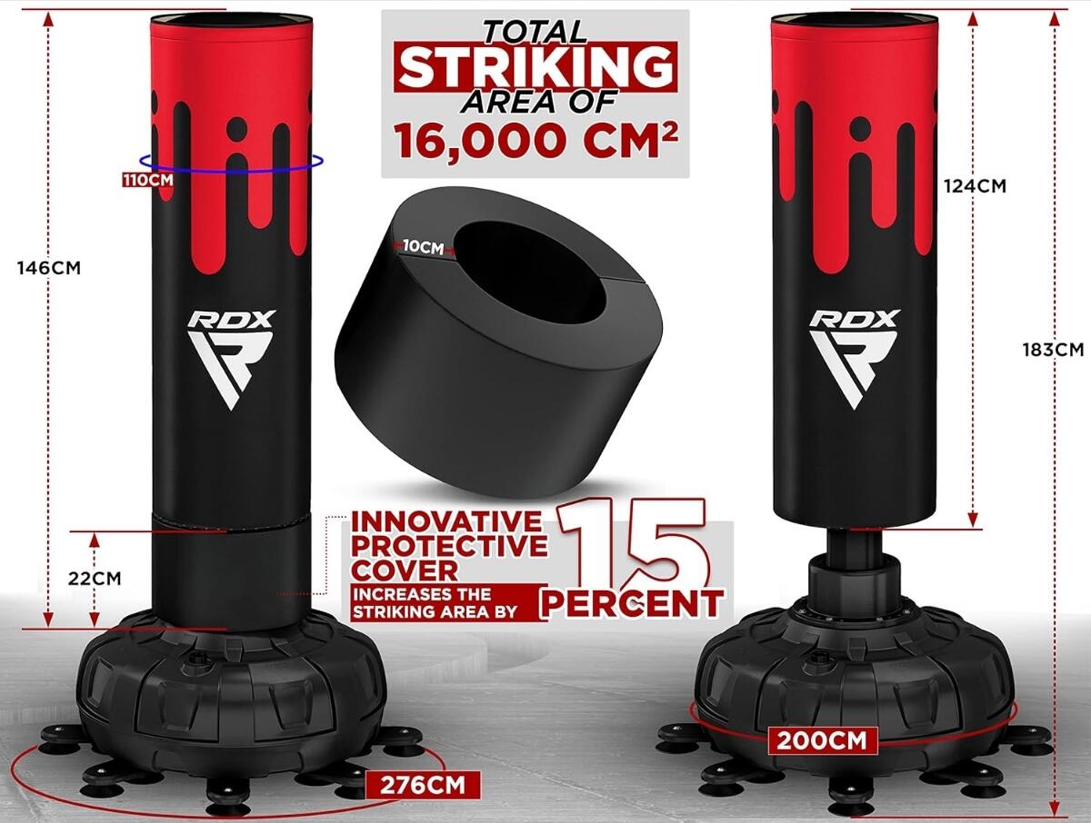 Volně stojící boxovací pytel F9 s rukavicemi 3/7
