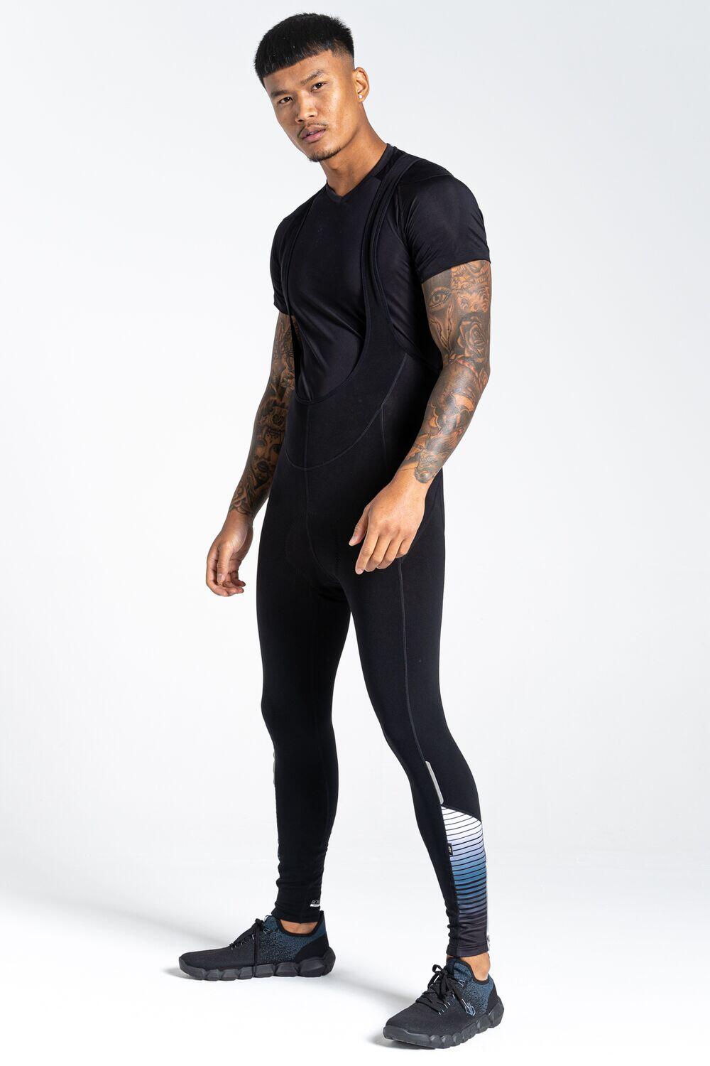 Herren Radhose Lang Mit Trägern - Virtuous, schwarz 2/7
