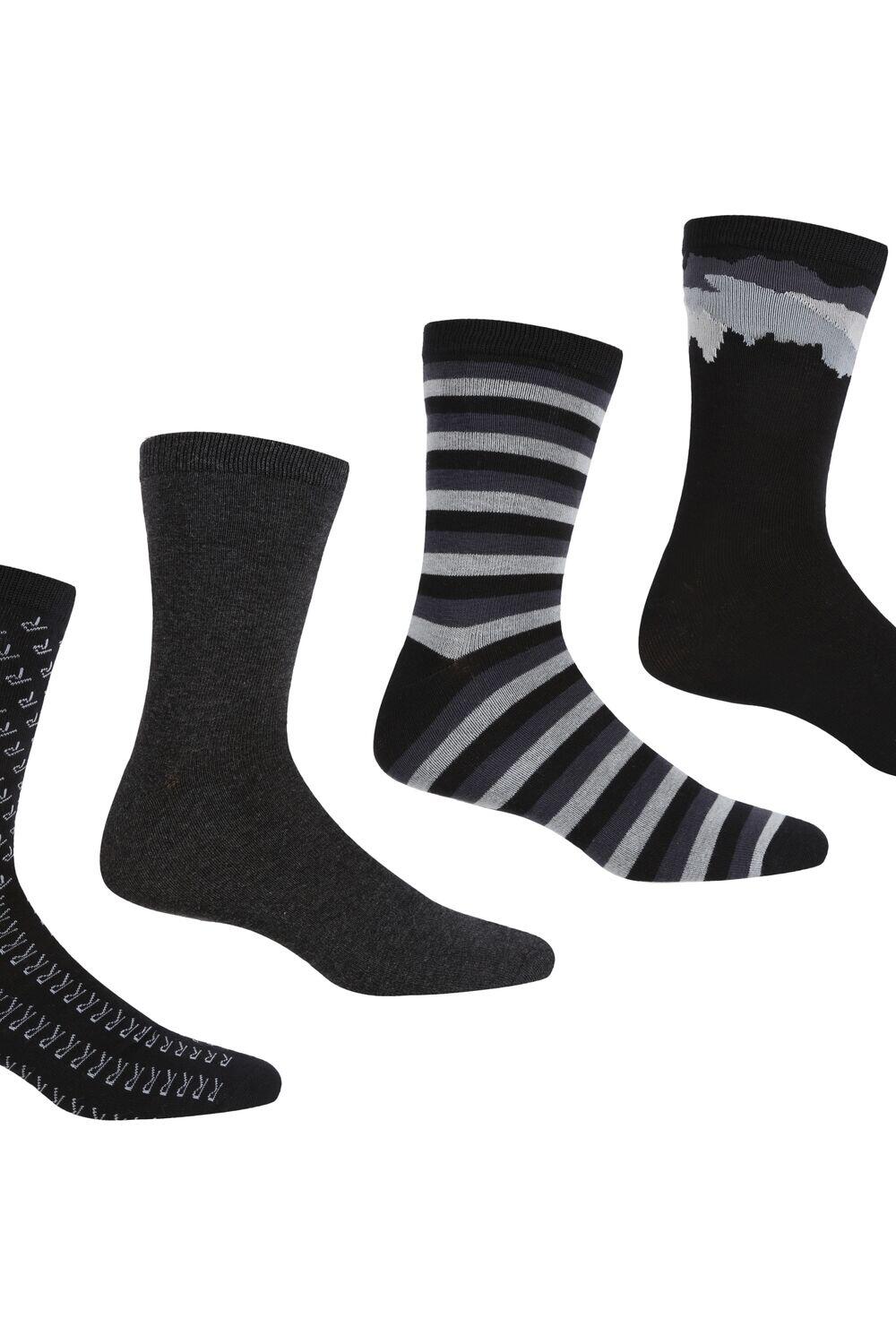 Lifestyle Mens Walking 4 Pair Pack Socks 1/3