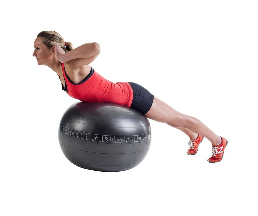 Pure2improve Gymnastikball (Anthrazit, ⌀75cm) 3/7