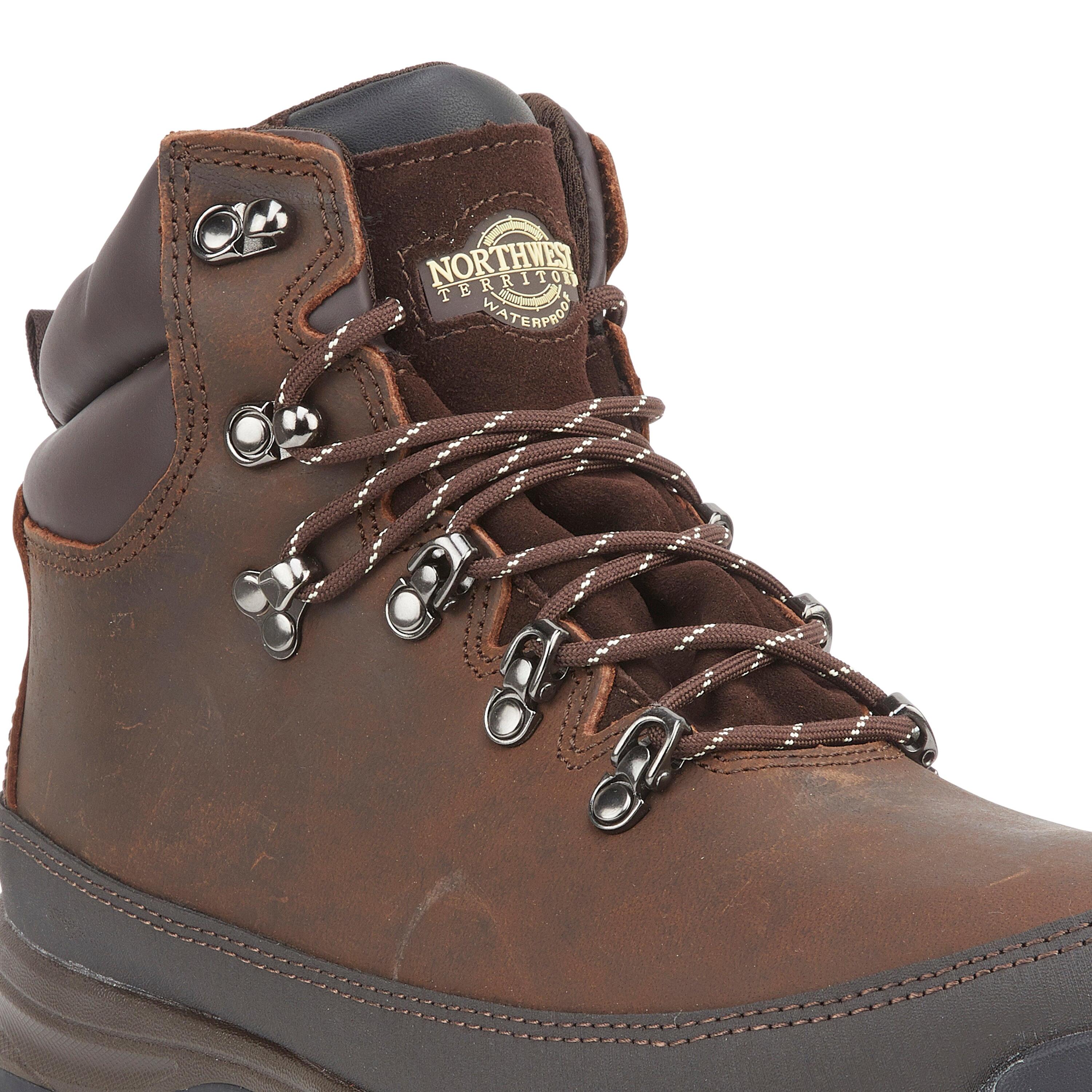 PELLY Men's Leather Waterproof Walking Boots 5/7