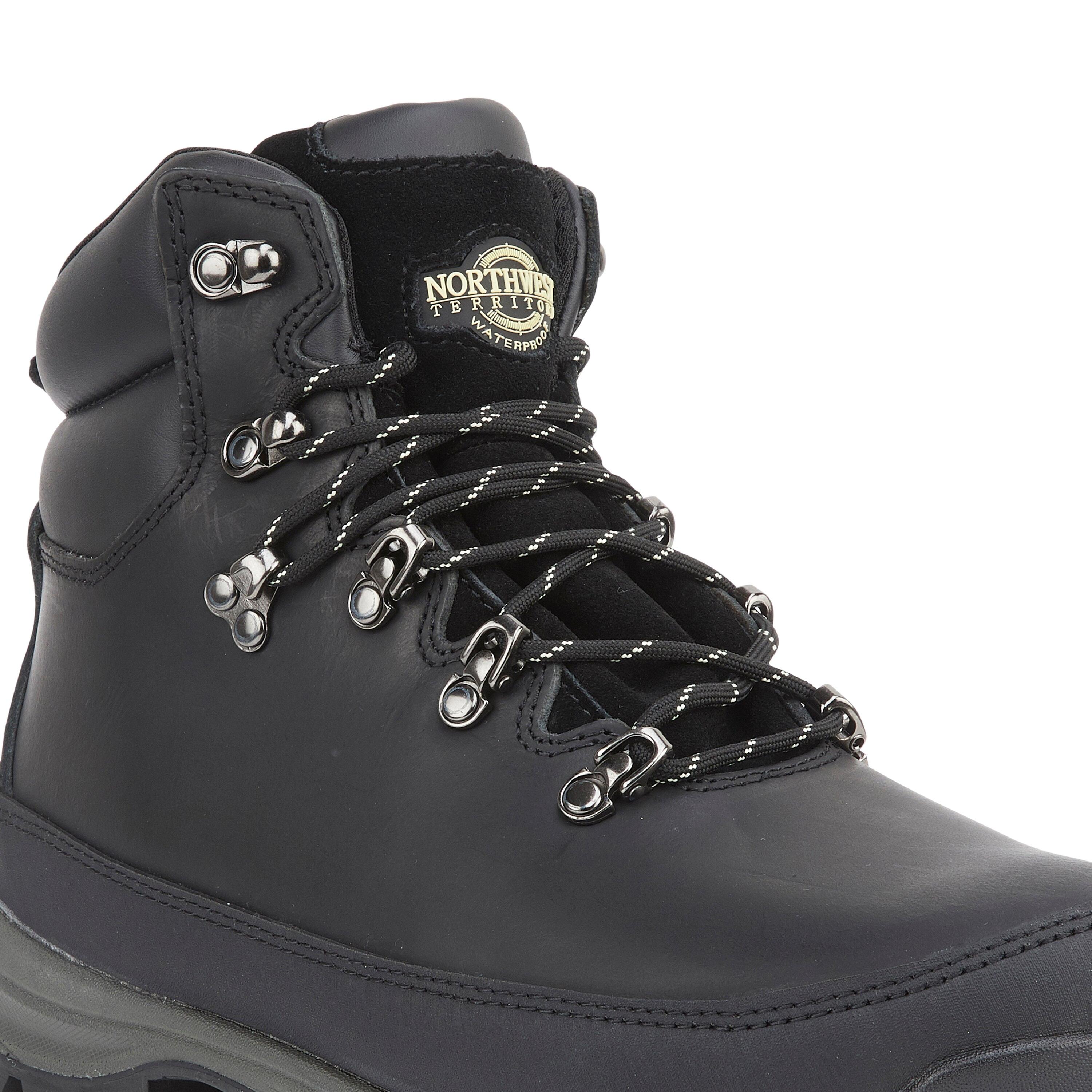 PELLY Men's Leather Waterproof Walking Boots 5/7