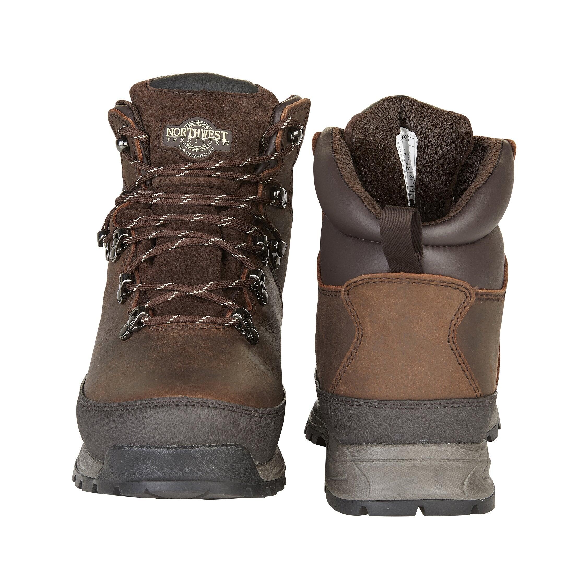 PELLY Men's Leather Waterproof Walking Boots 3/7