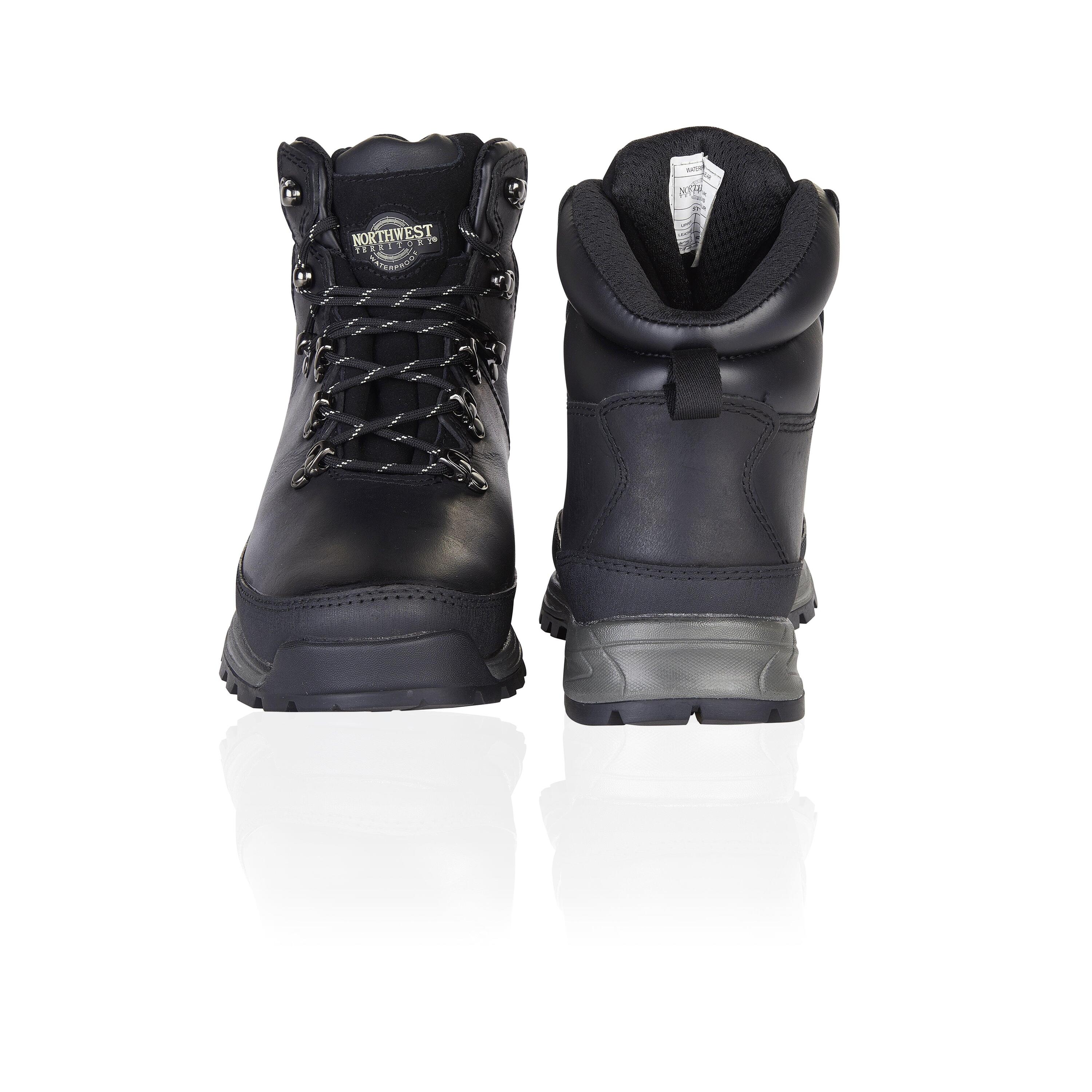 PELLY Men's Leather Waterproof Walking Boots 3/7