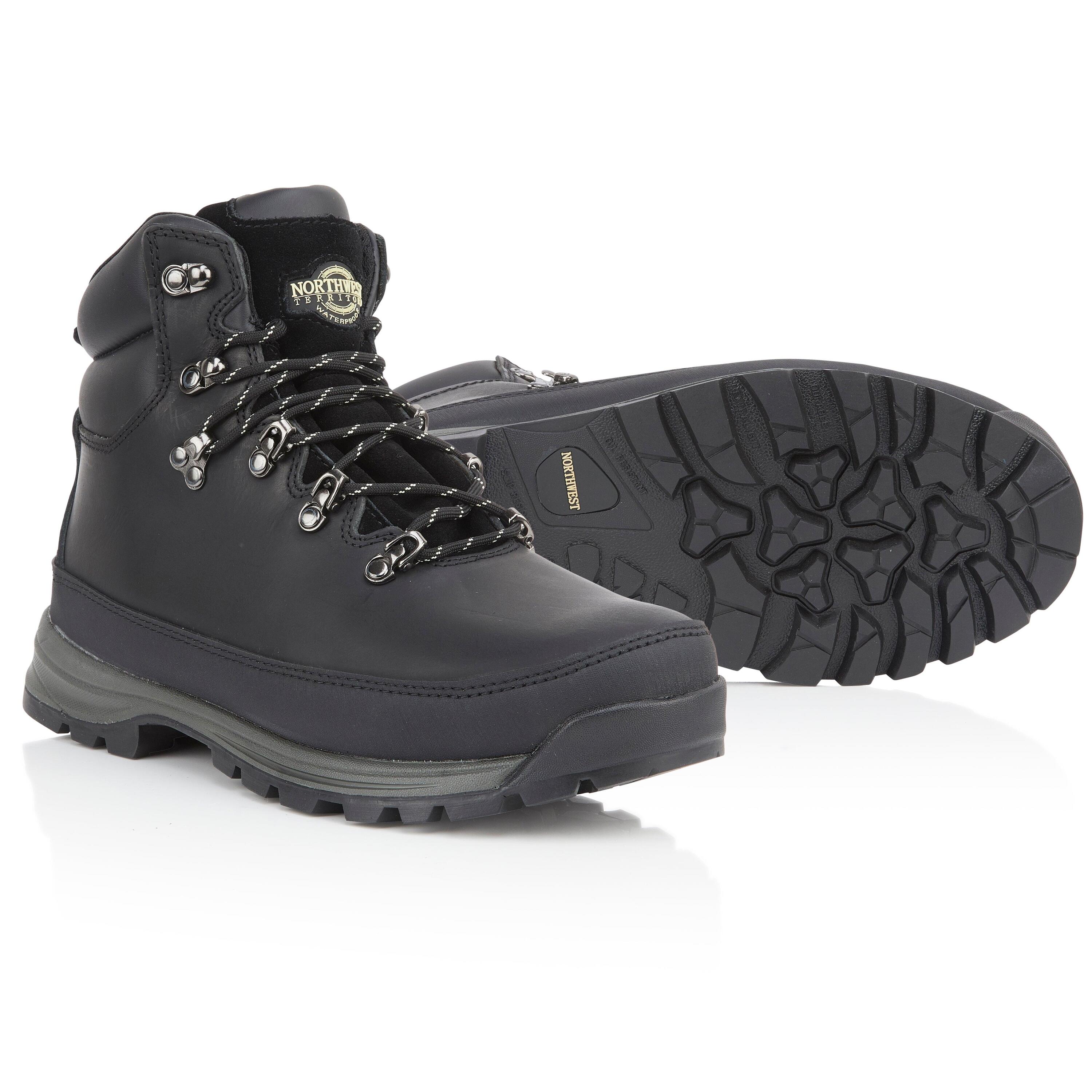 PELLY Men's Leather Waterproof Walking Boots 4/7