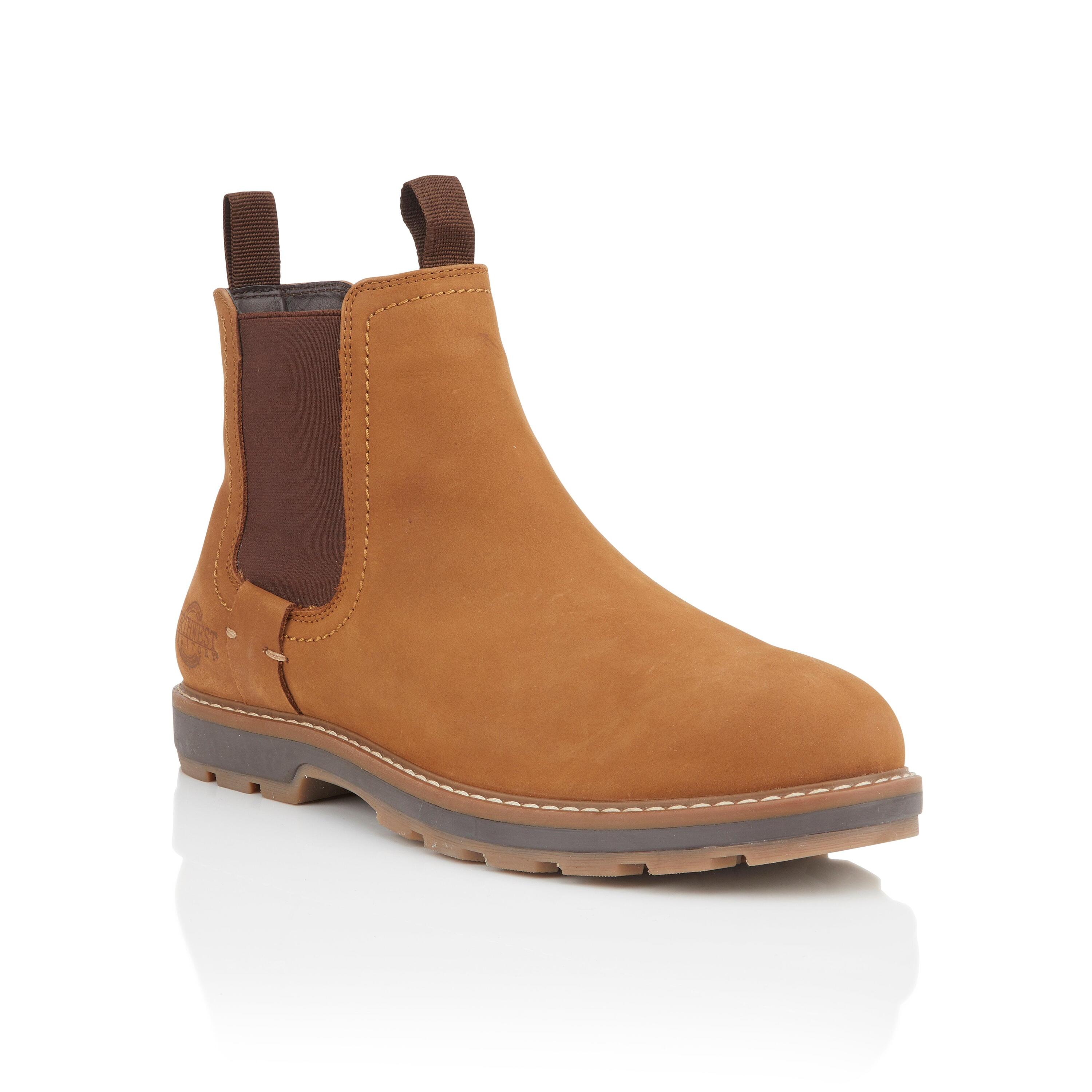 NORTHWEST TERRITORY WELLS Men's Leather Waterproof Chelsea Boots