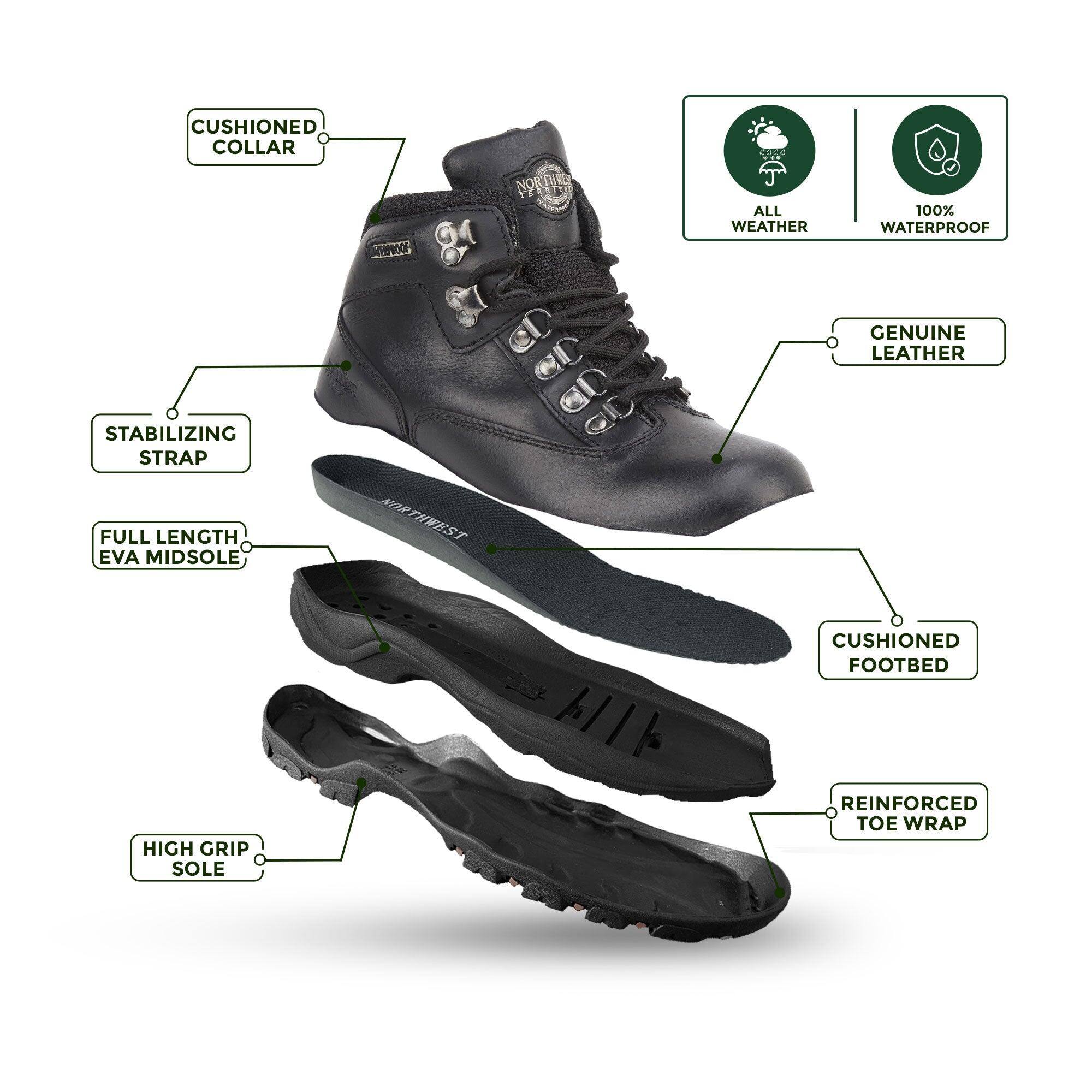 PEAK Women's Leather Waterproof Walking Boots 2/7
