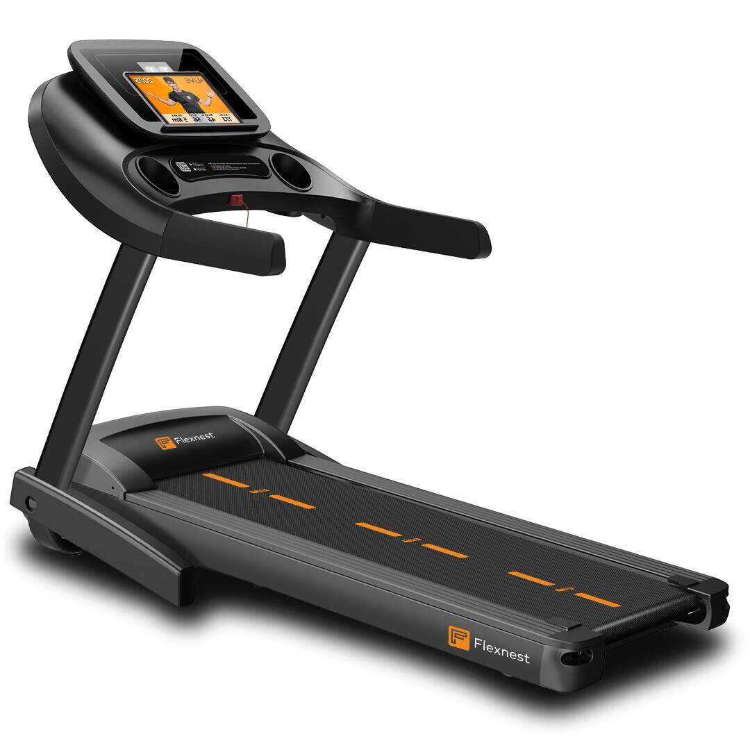 Flexnest Flextread Hike Auto Incline 4.5HP Peak 15 km/h Smart Treadmill for Home Cardio - Black -  1