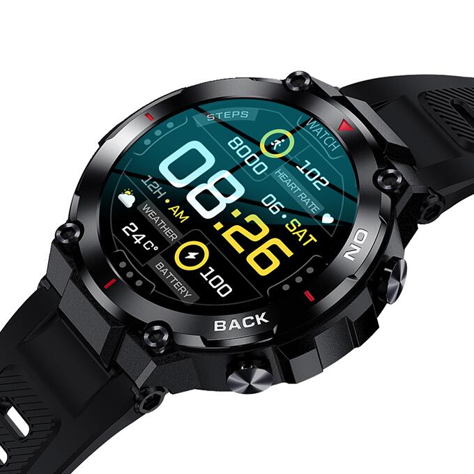 Kuura Smartwatch Sport S5 GPS V3, Schwarz 2/3