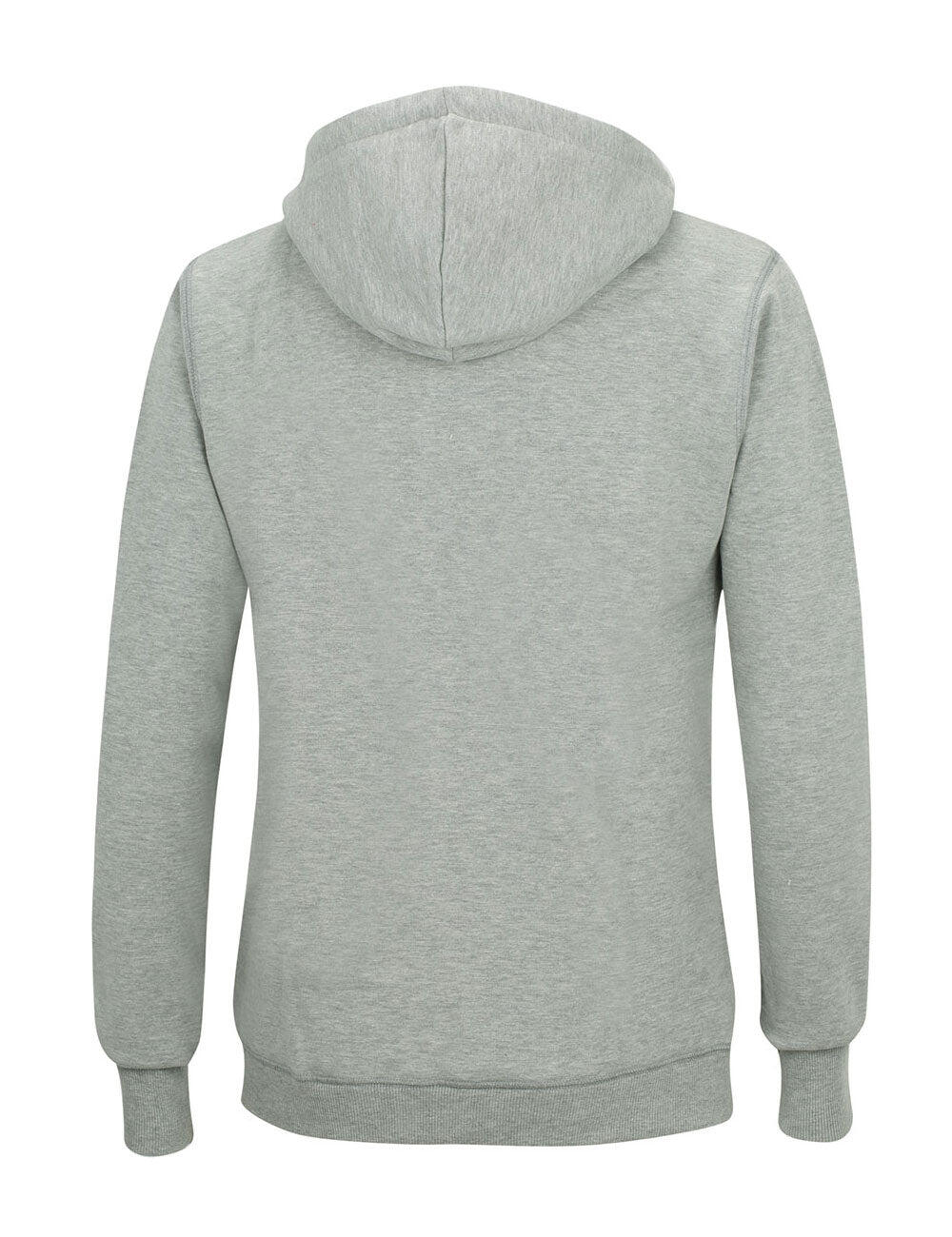 Winter Sweatshirt Crew Pro Line mit Kapuze und Full Zip Grau-Melange 2/3