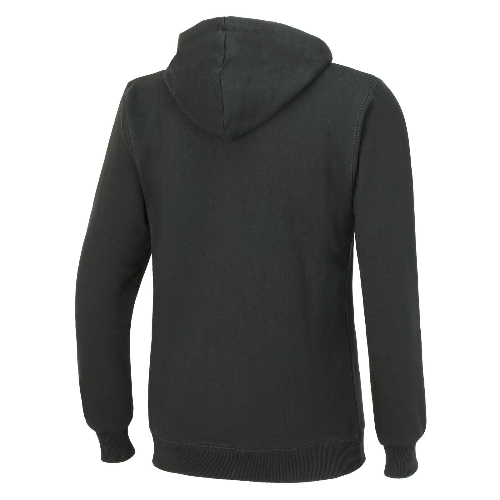 Winter Sweatshirt Crew Team Pro mit Kapuze und Zip Schwarz 2/3