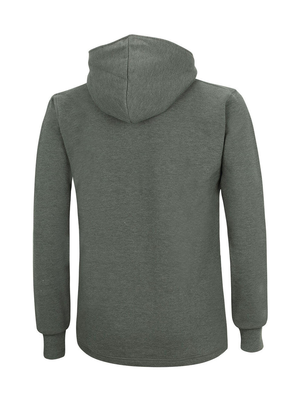 Winter Sweatshirt Crew Comfort Line mit Kapuze Dunkel-Melange 2/3